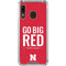 University of Nebraska Go Big Red Galaxy A30 Clear Case