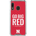 University of Nebraska Go Big Red Galaxy A30 Clear Case