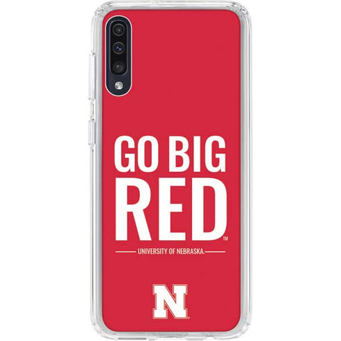 University of Nebraska Go Big Red Galaxy A50 Clear Case