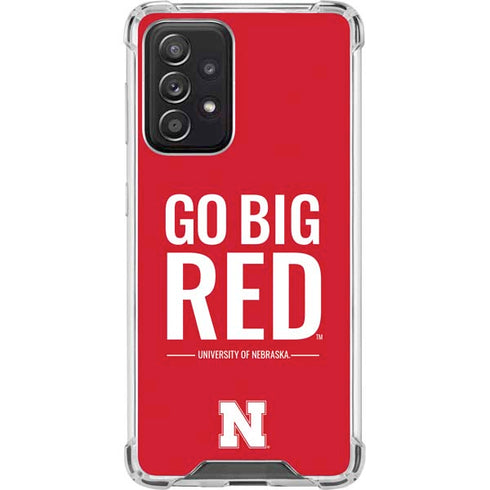 University of Nebraska Go Big Red Galaxy A52 5G Clear Case