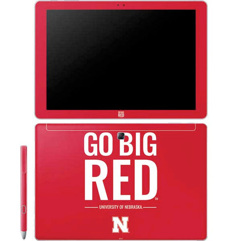 University of Nebraska Go Big Red Galaxy Book 12in Skin