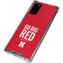 University of Nebraska Go Big Red Galaxy Note20 5G Clear Case