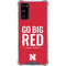 University of Nebraska Go Big Red Galaxy S20 FE Clear Case