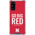 University of Nebraska Go Big Red Galaxy S20 FE Clear Case