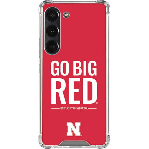 University of Nebraska Go Big Red Galaxy S23 Clear Case