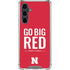 University of Nebraska Go Big Red Galaxy S23 FE Clear Case