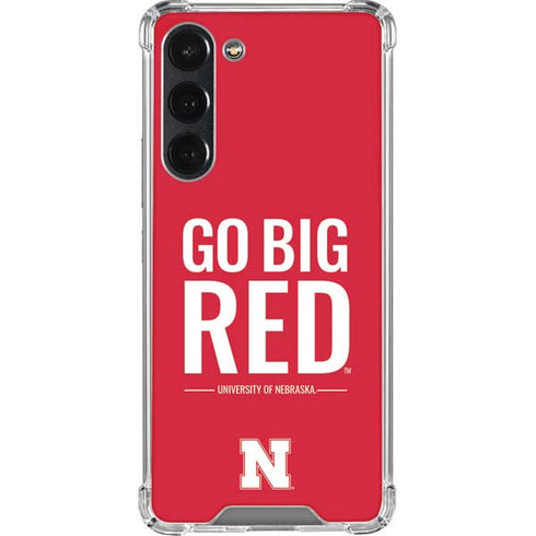University of Nebraska Go Big Red Galaxy S23 Plus Clear Case