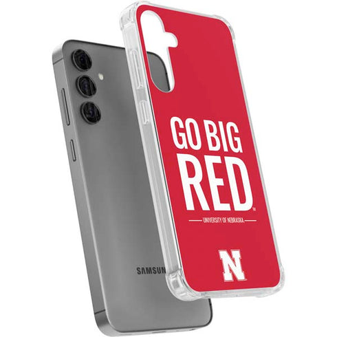 University of Nebraska Go Big Red Galaxy S24 Plus Clear Case