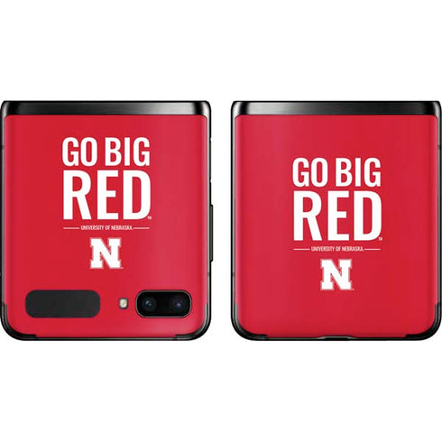 University of Nebraska Go Big Red Galaxy Z Flip Skin