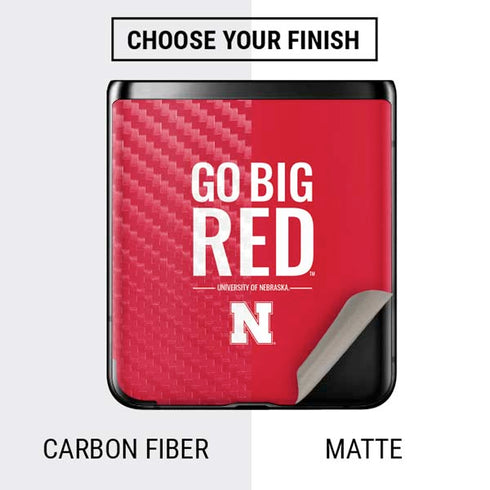 University of Nebraska Go Big Red Galaxy Z Flip Skin