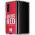 University of Nebraska Go Big Red Galaxy Z Fold4 5G Clear Case