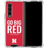 University of Nebraska Go Big Red Galaxy Z Fold4 5G Clear Case