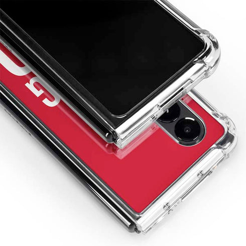 University of Nebraska Go Big Red Galaxy Z Fold4 5G Clear Case