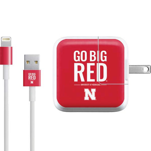 University of Nebraska Go Big Red iPad Charger (10W USB) Skin