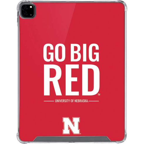 University of Nebraska Go Big Red iPad Pro 12.9in (2020) Clear Case