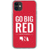 University of Nebraska Go Big Red iPhone 11 Clear Case
