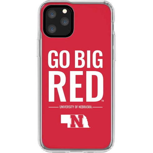 University of Nebraska Go Big Red iPhone 11 Pro Clear Case