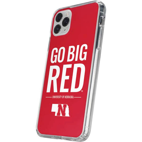 University of Nebraska Go Big Red iPhone 11 Pro Clear Case