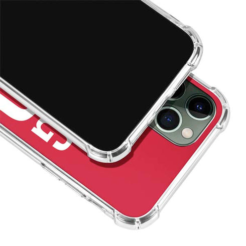 University of Nebraska Go Big Red iPhone 11 Pro Max Clear Case