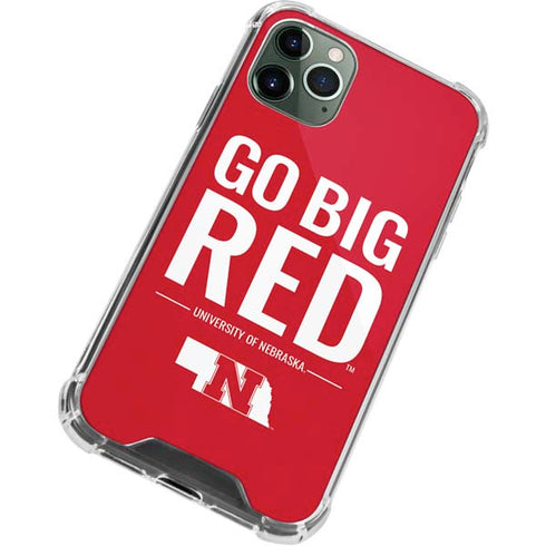 University of Nebraska Go Big Red iPhone 11 Pro Max Clear Case