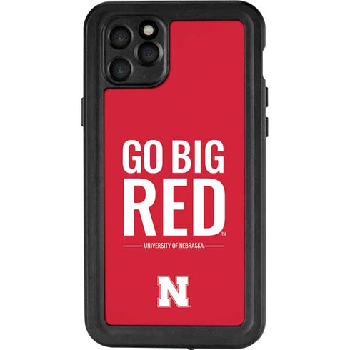 University of Nebraska Go Big Red iPhone 11 Pro Max Waterproof Case