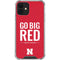 University of Nebraska Go Big Red iPhone 12 Clear Case