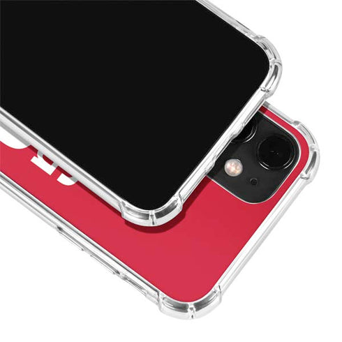 University of Nebraska Go Big Red iPhone 12 Clear Case