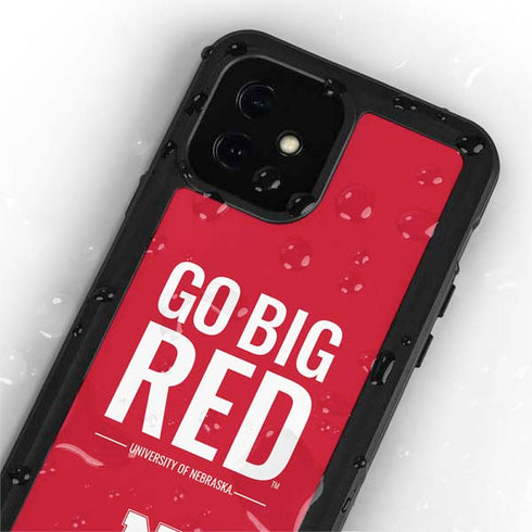 University of Nebraska Go Big Red iPhone 12 Mini Waterproof Case