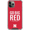University of Nebraska Go Big Red iPhone 12 Pro Max Clear Case