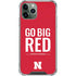 University of Nebraska Go Big Red iPhone 12 Pro Max Clear Case