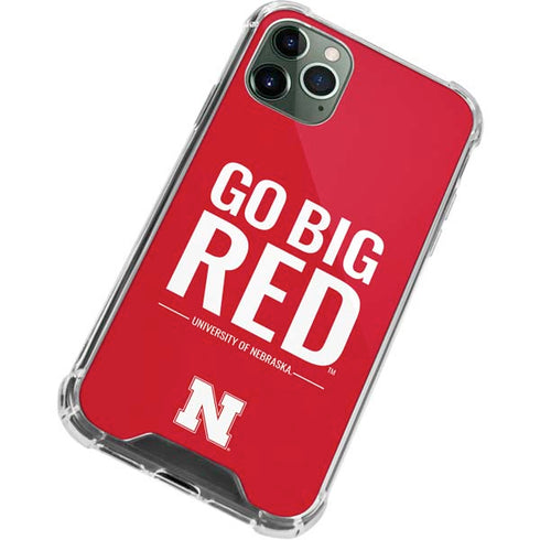 University of Nebraska Go Big Red iPhone 12 Pro Max Clear Case