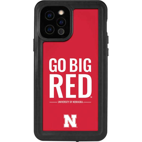 University of Nebraska Go Big Red iPhone 12 Pro Waterproof Case