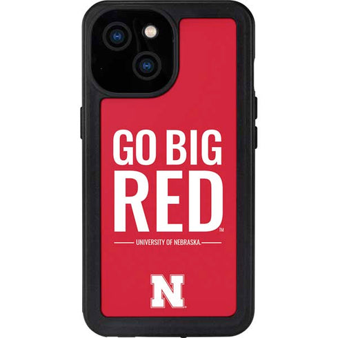 University of Nebraska Go Big Red iPhone 13 Mini Waterproof Case