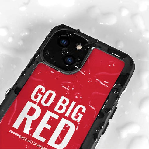 University of Nebraska Go Big Red iPhone 13 Mini Waterproof Case