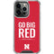 University of Nebraska Go Big Red iPhone 13 Pro Clear Case