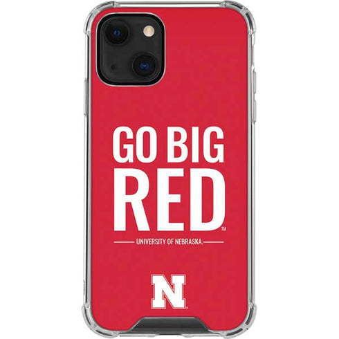 University of Nebraska Go Big Red iPhone 14 Clear Case