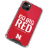 University of Nebraska Go Big Red iPhone 14 Plus Clear Case