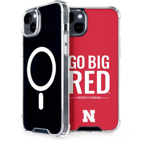 University of Nebraska Go Big Red iPhone 15 Plus MagSafe Case