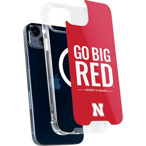 University of Nebraska Go Big Red iPhone 15 Plus MagSafe Case