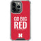 University of Nebraska Go Big Red iPhone 14 Pro Clear Case