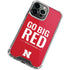 University of Nebraska Go Big Red iPhone 14 Pro Clear Case