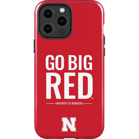 University of Nebraska Go Big Red iPhone 15 Pro Max Impact Case