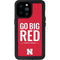 University of Nebraska Go Big Red iPhone 14 Pro Max Waterproof Case