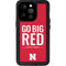 University of Nebraska Go Big Red iPhone 14 Pro Waterproof Case