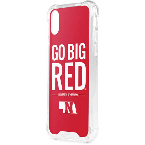 University of Nebraska Go Big Red iPhone XS Clear Case