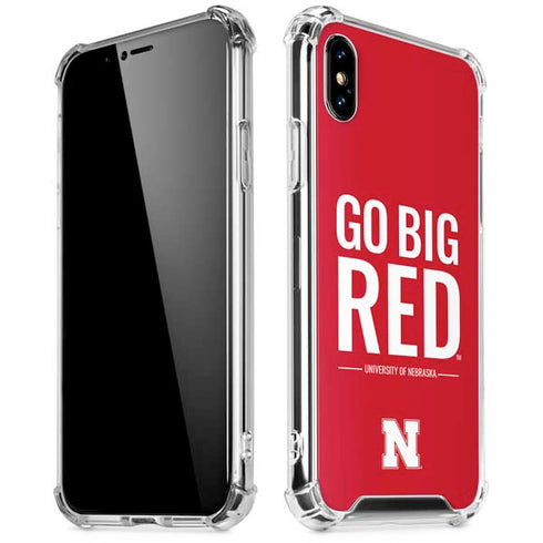 University of Nebraska Go Big Red iPhone XS Max Clear Case