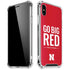 University of Nebraska Go Big Red iPhone XS Max Clear Case