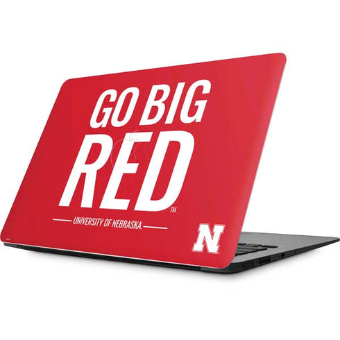 University of Nebraska Go Big Red Apple MacBook Skin