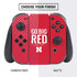 University of Nebraska Go Big Red Nintendo Switch Bundle Skin