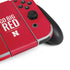 University of Nebraska Go Big Red Nintendo Switch OLED (2021) Skin